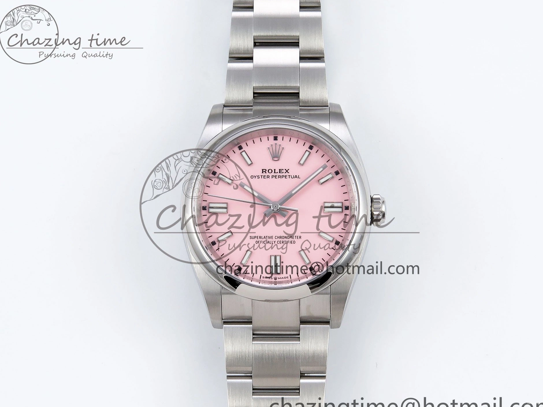 Edition Dial on Clean VR3230 Pink 36mm Perpetual Bracelet Best 904L 1:1 126000 Steel Oyster SS 0131